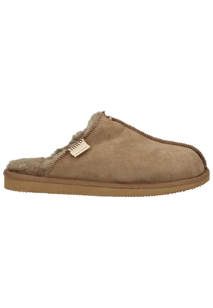 Shepherd Hausschuhe Leder Grau