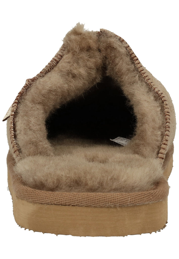 Shepherd Hausschuhe Leder Grau