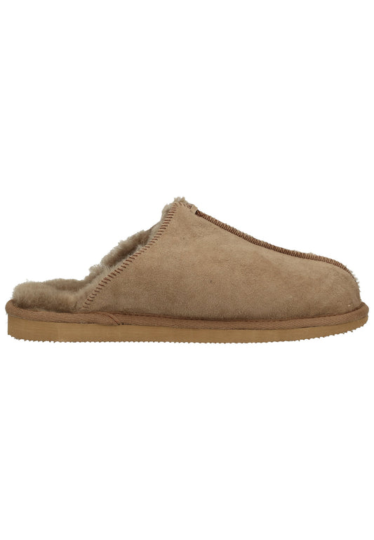 Shepherd Hausschuhe Leder Grau
