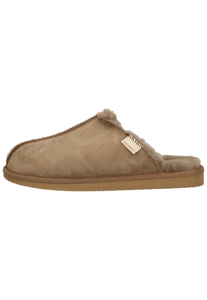 Shepherd Hausschuhe Leder Grau