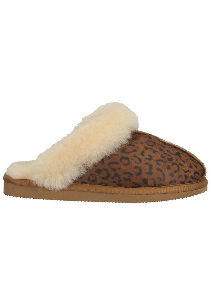 Shepherd Hausschuhe Leder Kastanie Warmfutter