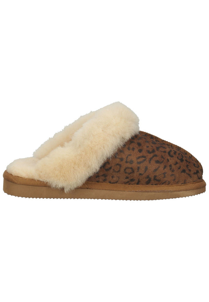 Shepherd Hausschuhe Leder Kastanie Warmfutter