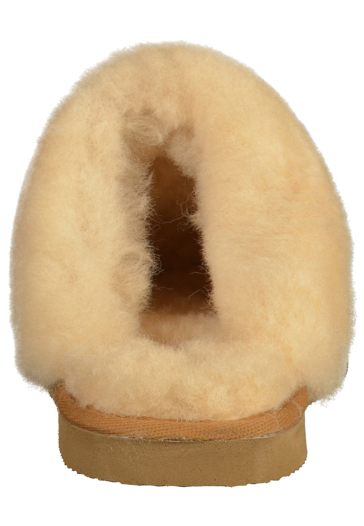 Shepherd Hausschuhe Leder Kastanie Warmfutter