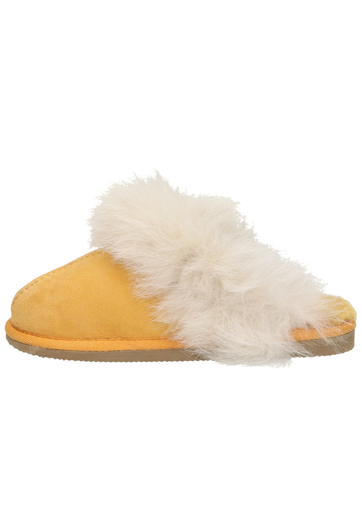 Shepherd Hausschuhe Leder Mustard Warmfutter