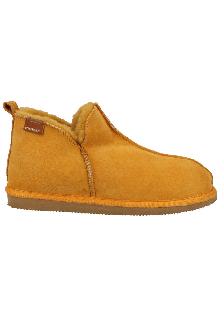 Shepherd Hausschuhe Leder Mustard Warmfutter