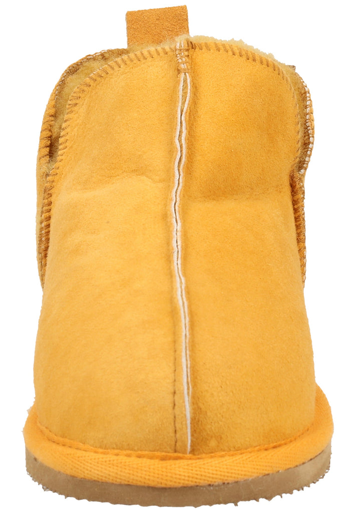 Shepherd Hausschuhe Leder Mustard Warmfutter