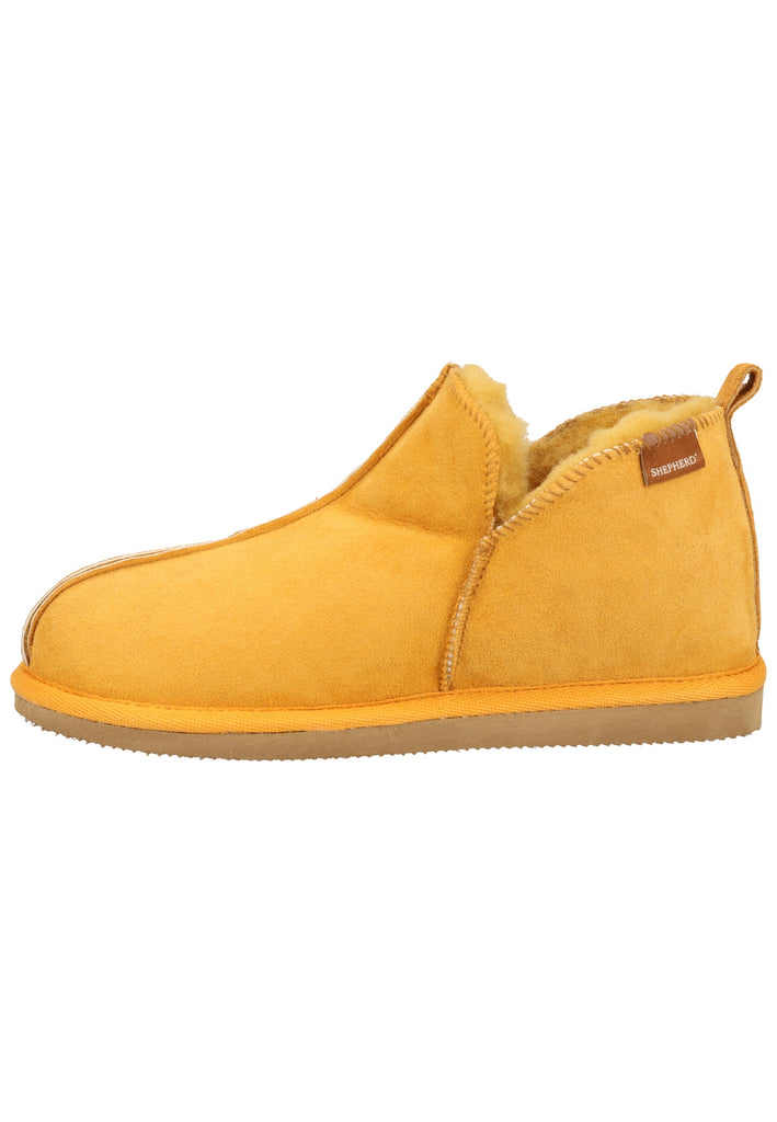 Shepherd Hausschuhe Leder Mustard Warmfutter