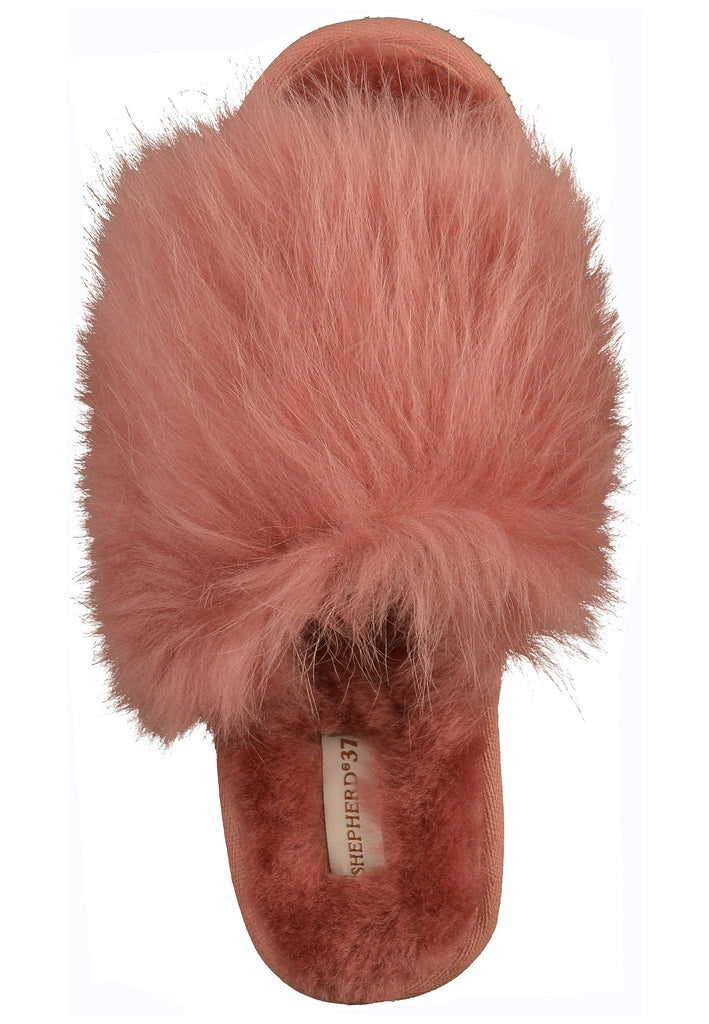 Shepherd Hausschuhe Leder Pink