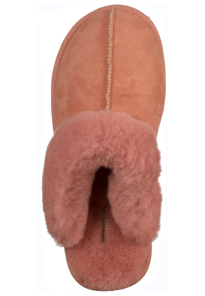 Shepherd Hausschuhe Leder Rosa