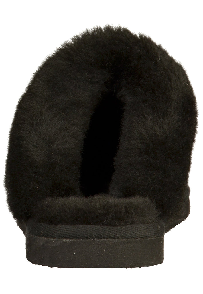 Shepherd Hausschuhe Leder Schwarz