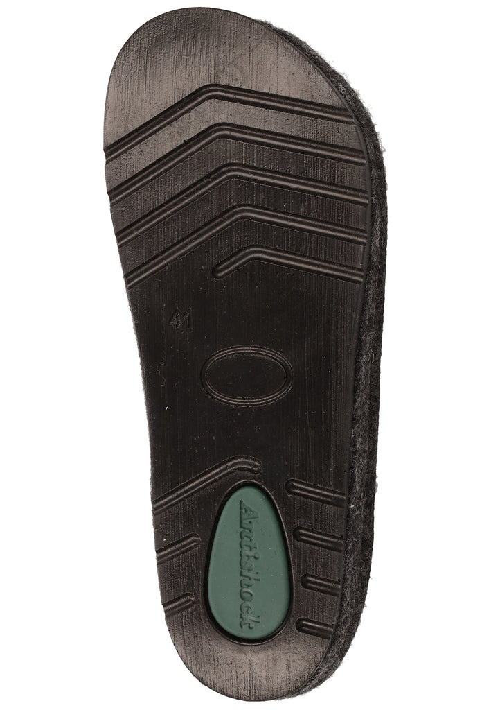 Shepherd Hausschuhe Leder Schwarz