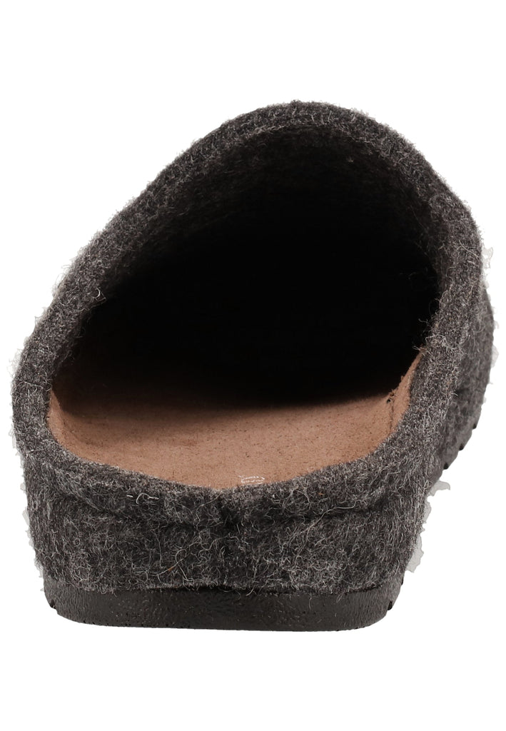 Shepherd Hausschuhe Leder Schwarz