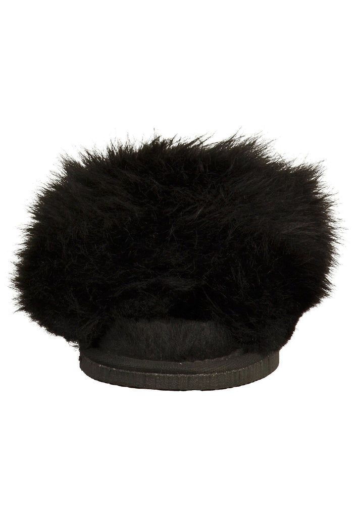 Shepherd Hausschuhe Leder Schwarz Warmfutter