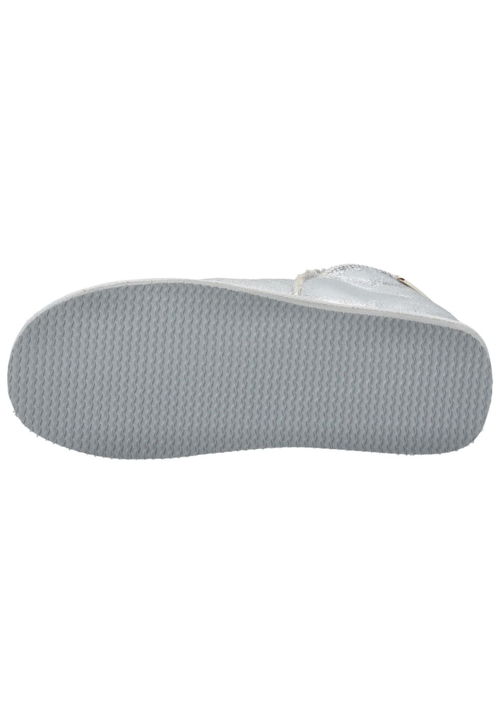 Shepherd Hausschuhe Leder Silber Warmfutter