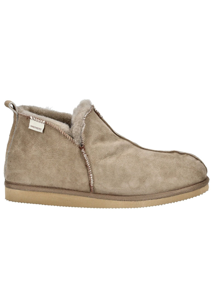 Shepherd Hausschuhe Leder Stone