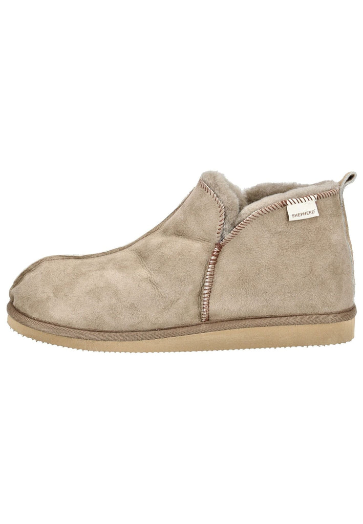 Shepherd Hausschuhe Leder Stone