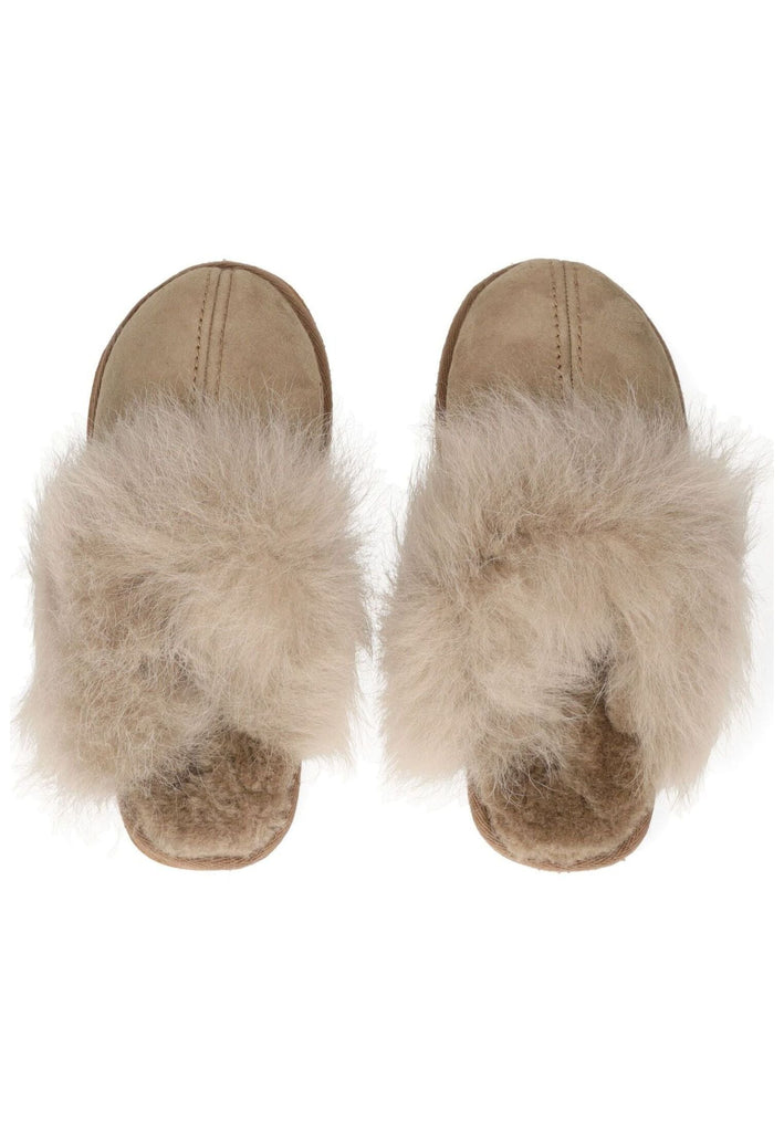 Shepherd Hausschuhe Leder Stone Warmfutter