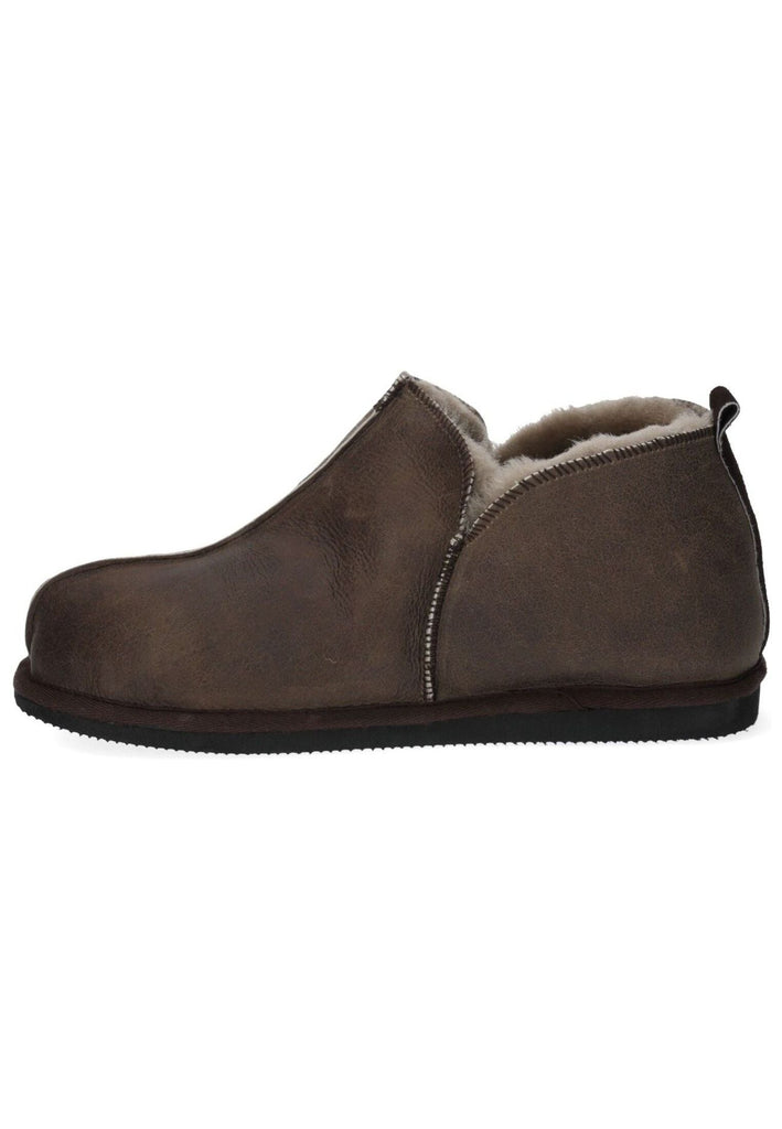 Shepherd Hausschuhe Leder Stone Warmfutter