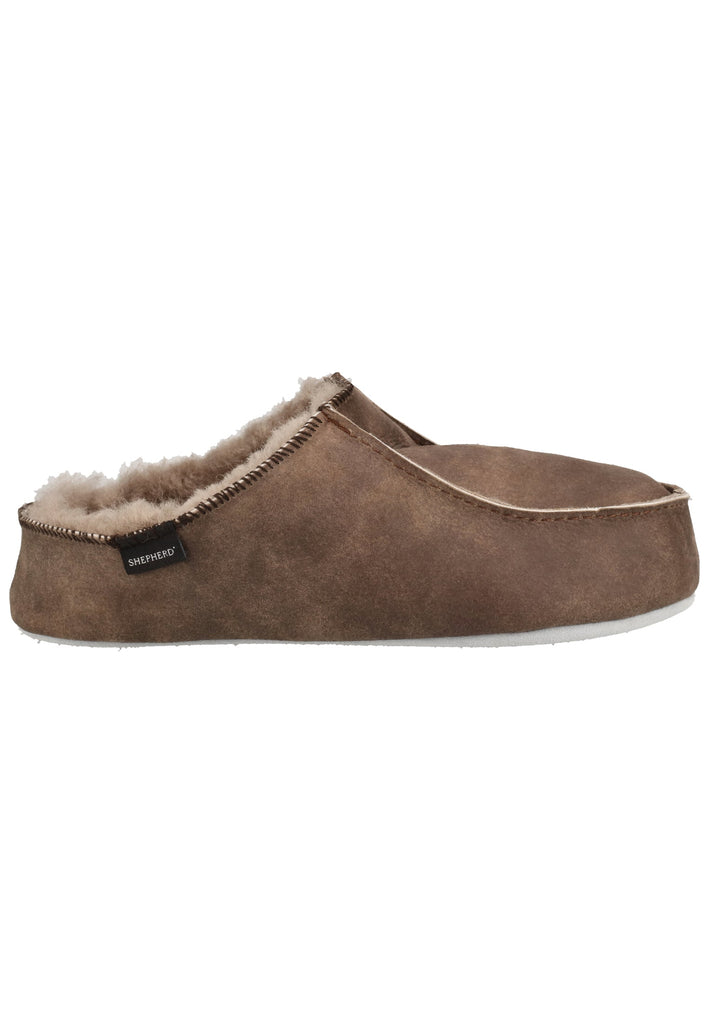 Shepherd Hausschuhe Leder Stone Warmfutter