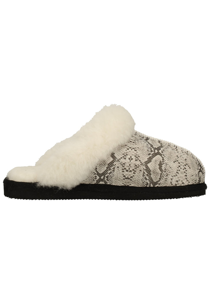 Shepherd Hausschuhe Leder Weiß