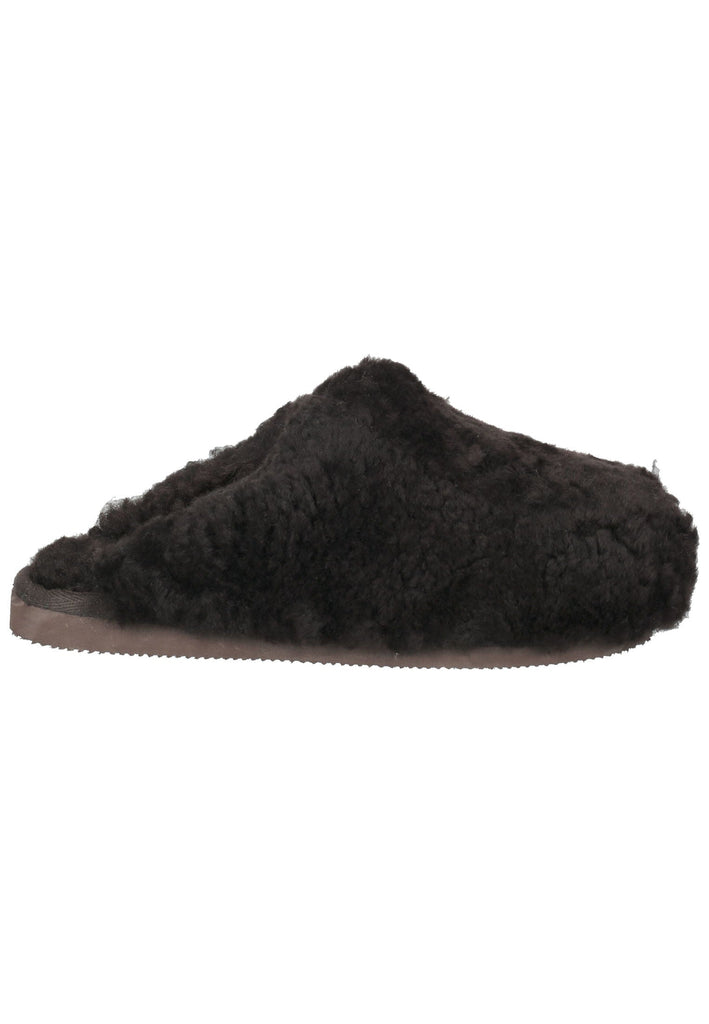 Shepherd Hausschuhe Schurwolle Braun Warmfutter