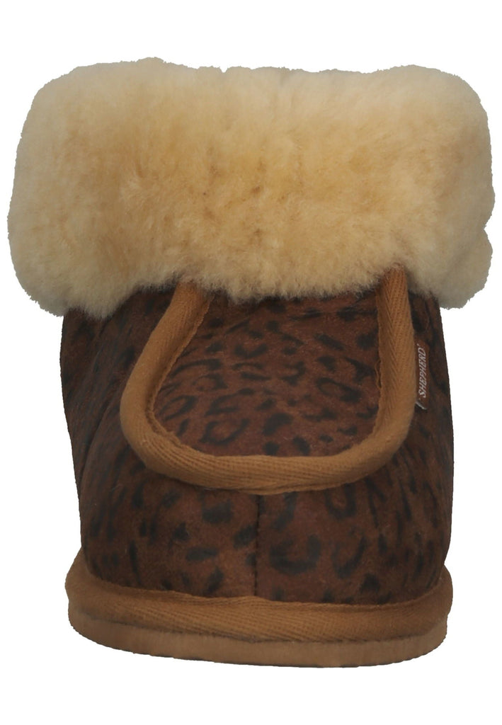 Shepherd Hausschuhe Schurwolle Kastanie Warmfutter