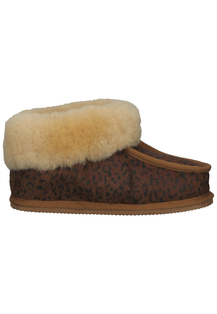 Shepherd Hausschuhe Schurwolle Kastanie Warmfutter