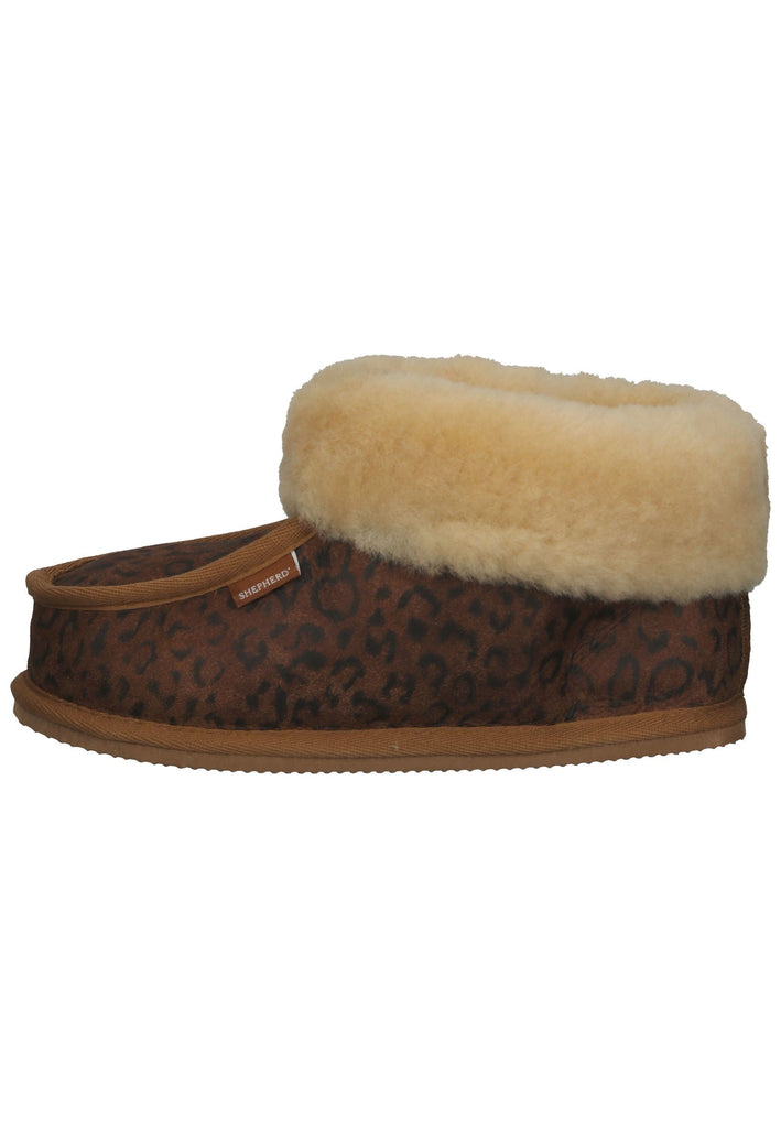 Shepherd Hausschuhe Schurwolle Kastanie Warmfutter