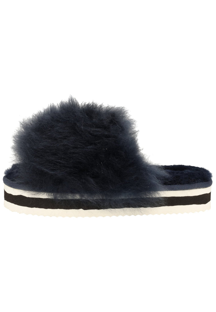 Shepherd Hausschuhe Schurwolle Marine