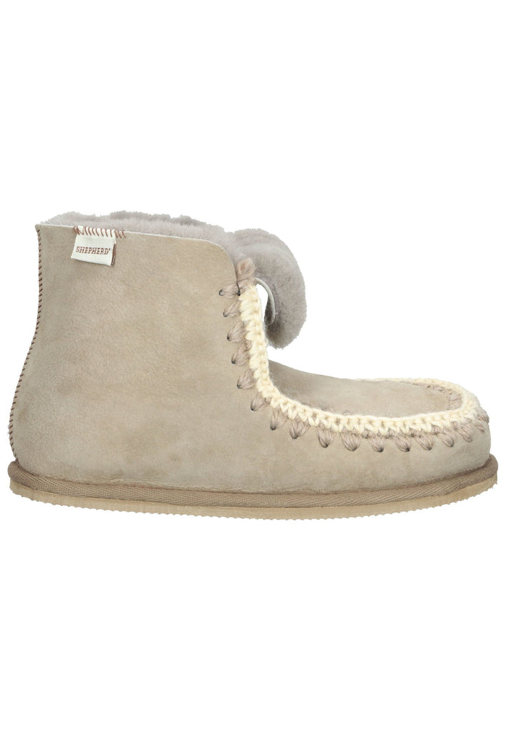 Shepherd Hausschuhe Schurwolle Stein Warmfutter