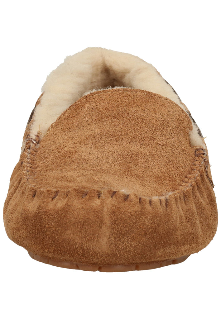 Shepherd Hausschuhe Veloursleder Braun