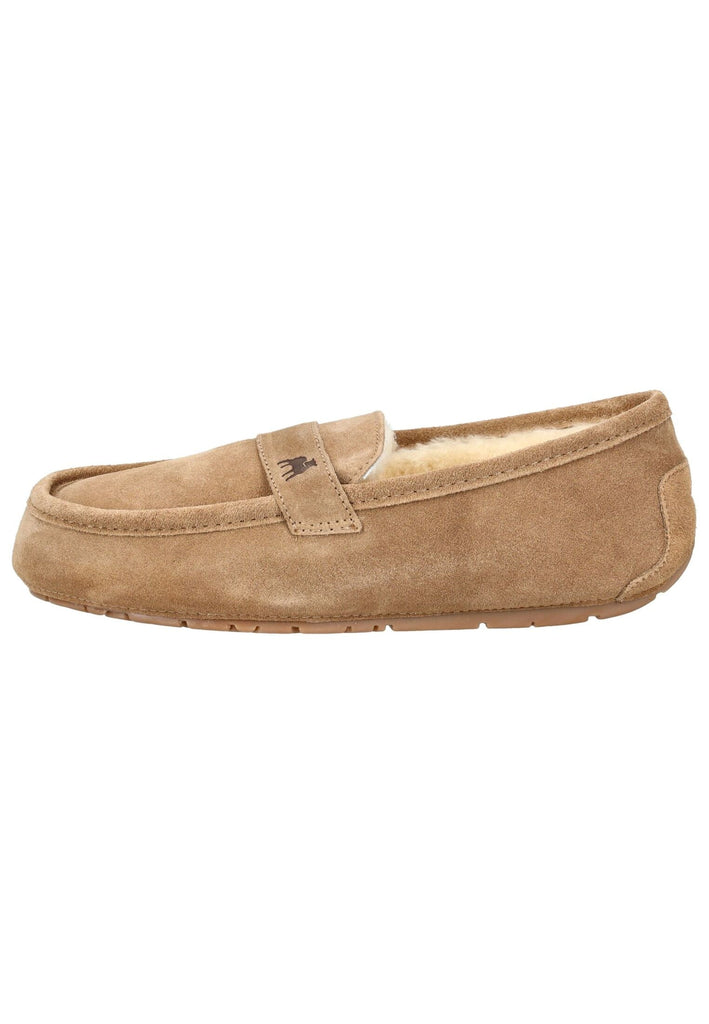 Shepherd Hausschuhe Veloursleder Chestnut Warmfutter