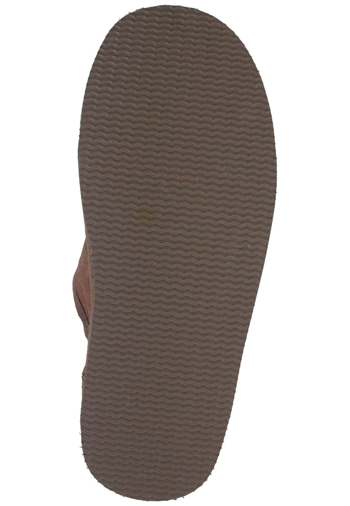 Shepherd Hausschuhe Veloursleder Cognac Warmfutter