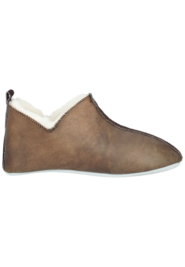 Shepherd Hausschuhe Veloursleder Grau Warmfutter