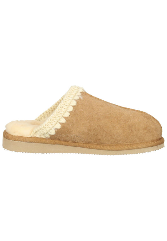 Shepherd Hausschuhe Veloursleder Kastanie Warmfutter