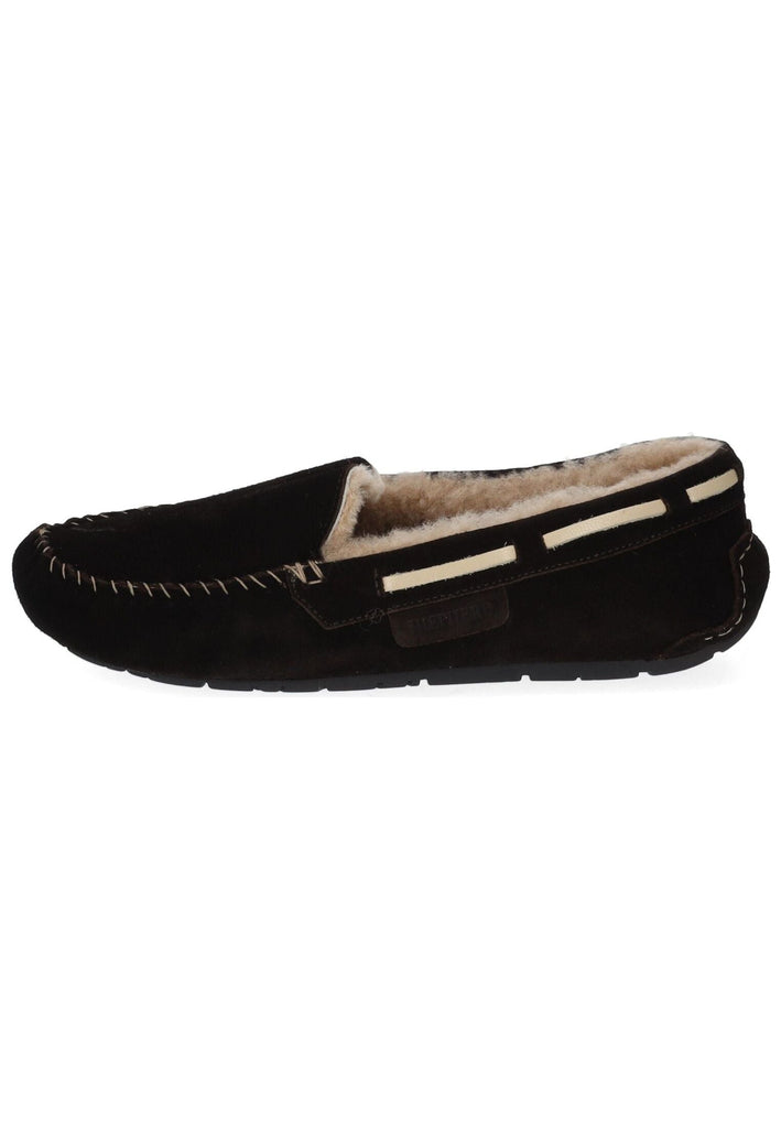 Shepherd Hausschuhe Veloursleder Moro Warmfutter