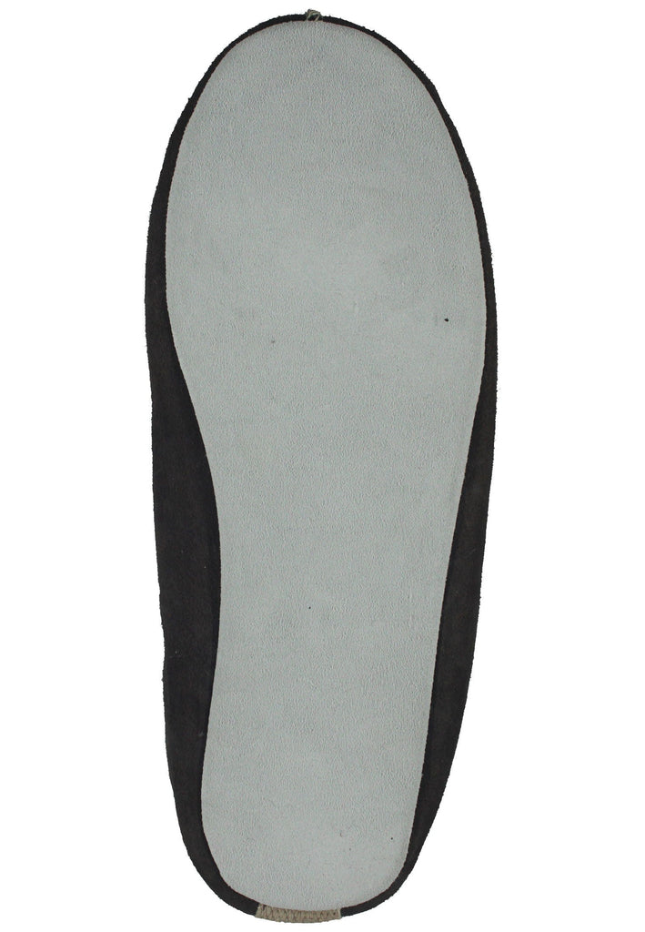 Shepherd Hausschuhe Veloursleder Schwarz Warmfutter