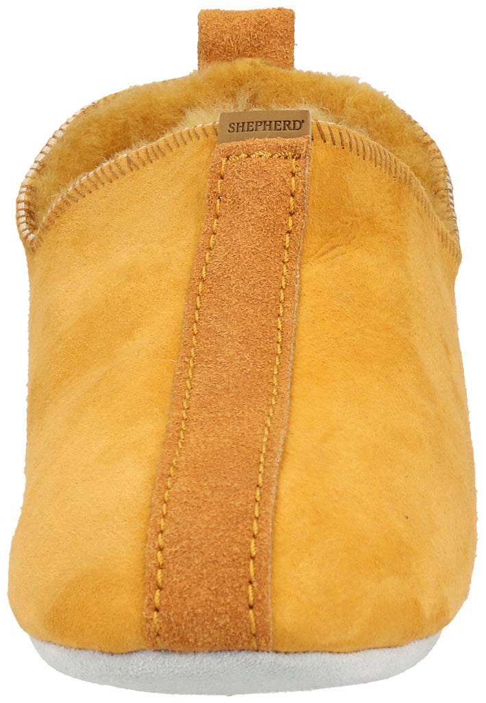 Shepherd Hausschuhe Veloursleder Senf