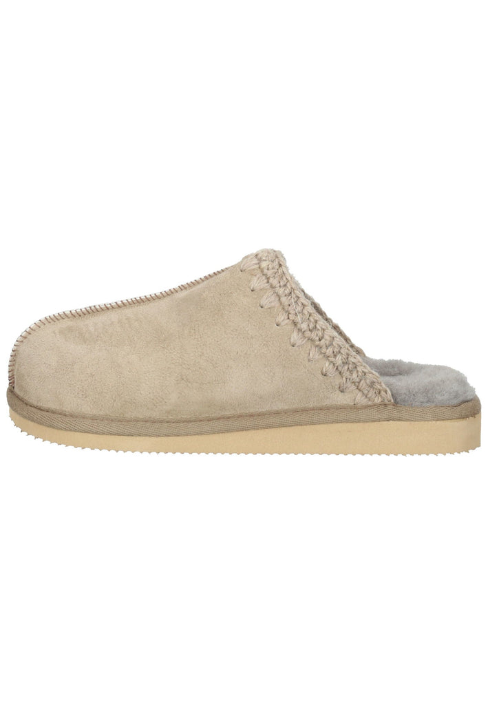 Shepherd Hausschuhe Veloursleder Stein Warmfutter