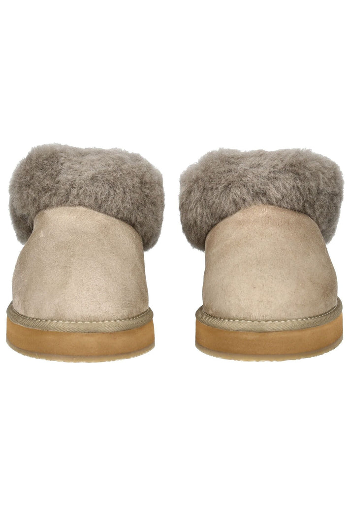 Shepherd Hausschuhe Veloursleder Stone Warmfutter