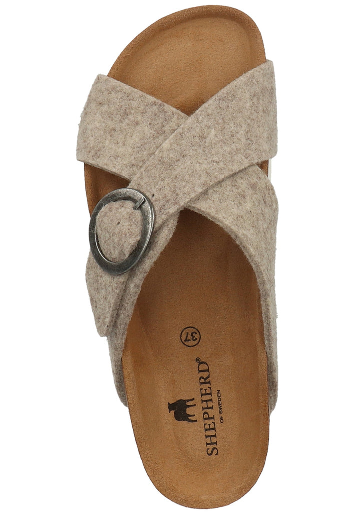 Shepherd Hausschuhe Wolle Beige