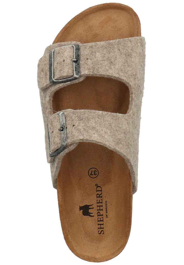 Shepherd Hausschuhe Wolle Beige