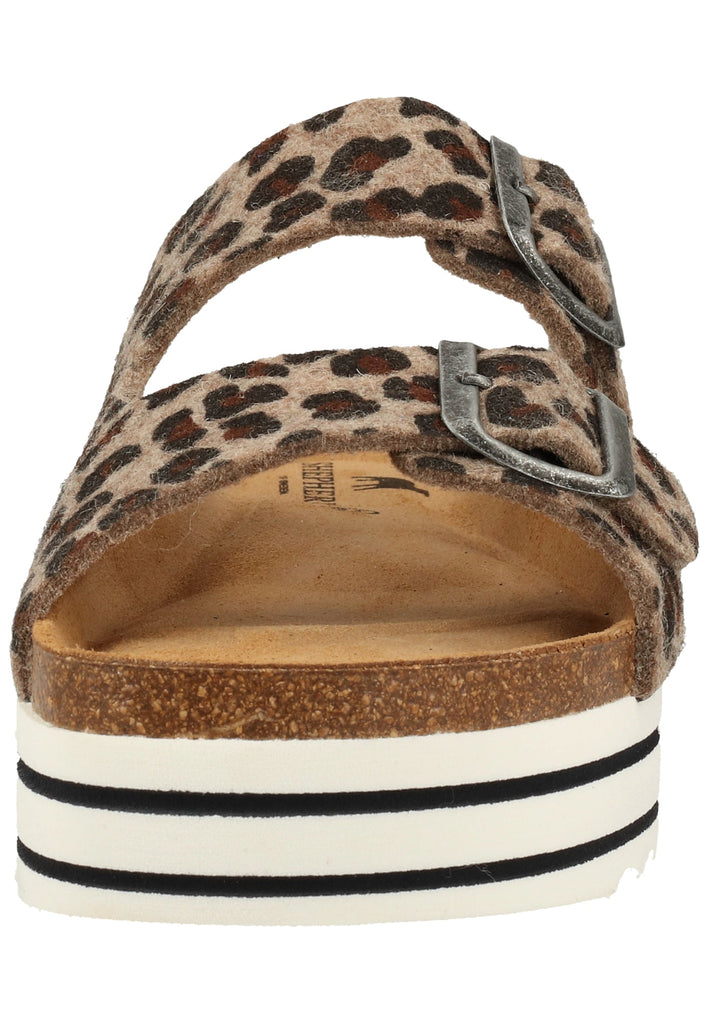Shepherd Hausschuhe Wolle Leopard