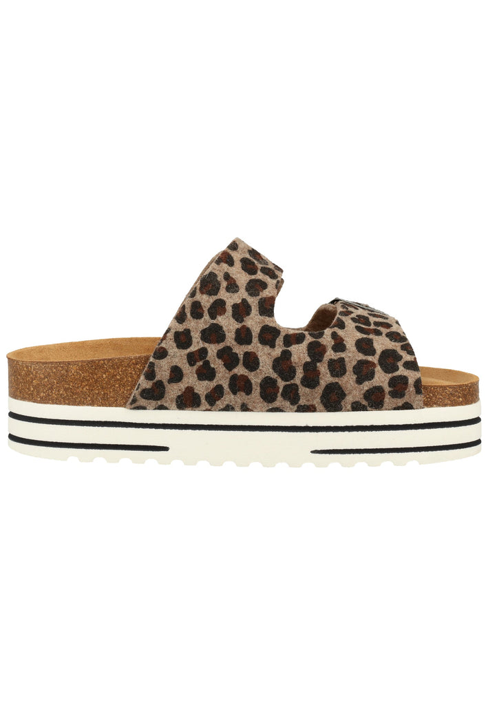 Shepherd Hausschuhe Wolle Leopard