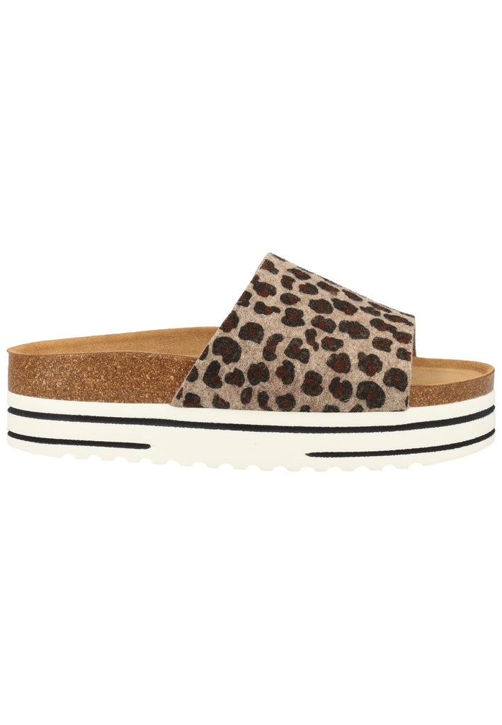 Shepherd Hausschuhe Wolle Leopard