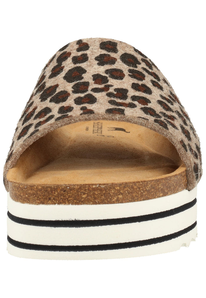 Shepherd Hausschuhe Wolle Leopard