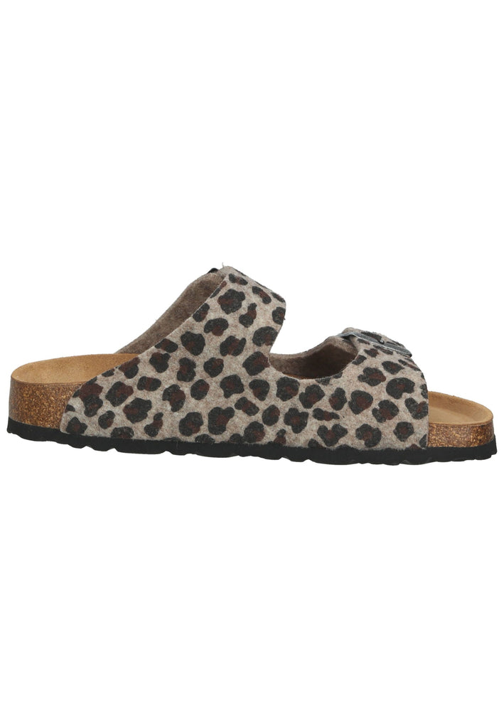 Shepherd Hausschuhe Wolle Leopard
