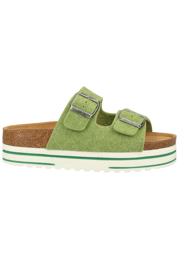 Shepherd Hausschuhe Wolle Lime