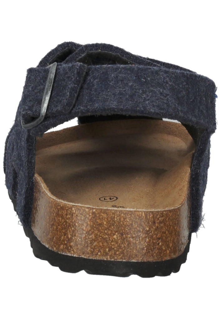 Shepherd Hausschuhe Wolle Navy