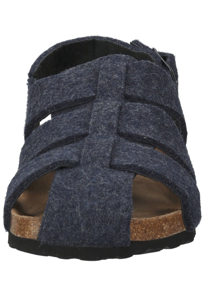 Shepherd Hausschuhe Wolle Navy